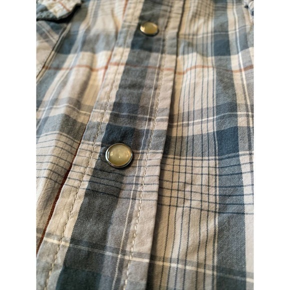 VTG Aeropostale Pearl Snap Western Shirt Mens L Multicolor L/S Plaid Check 90’s - Picture 4 of 6